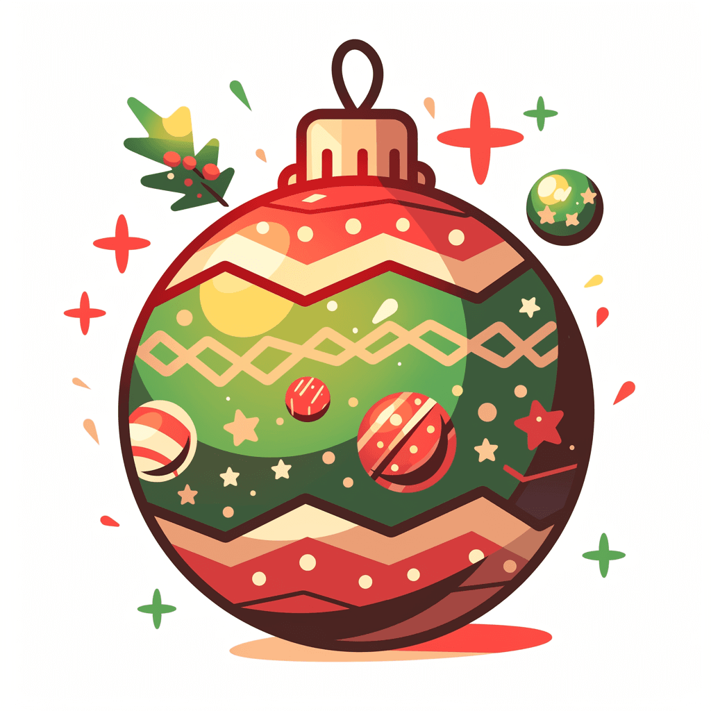 Christmas Ball Boulevard original repeating artwork