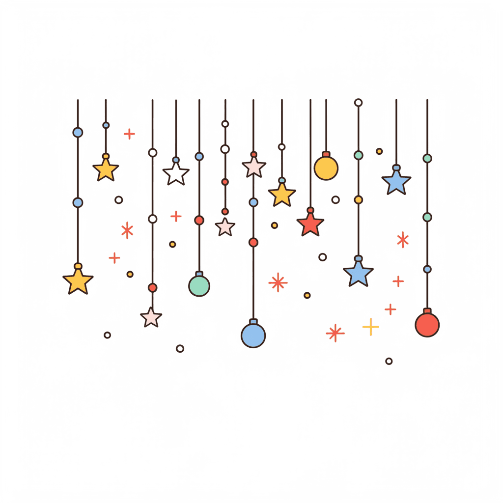 Christmas Star Gang original repeating artwork