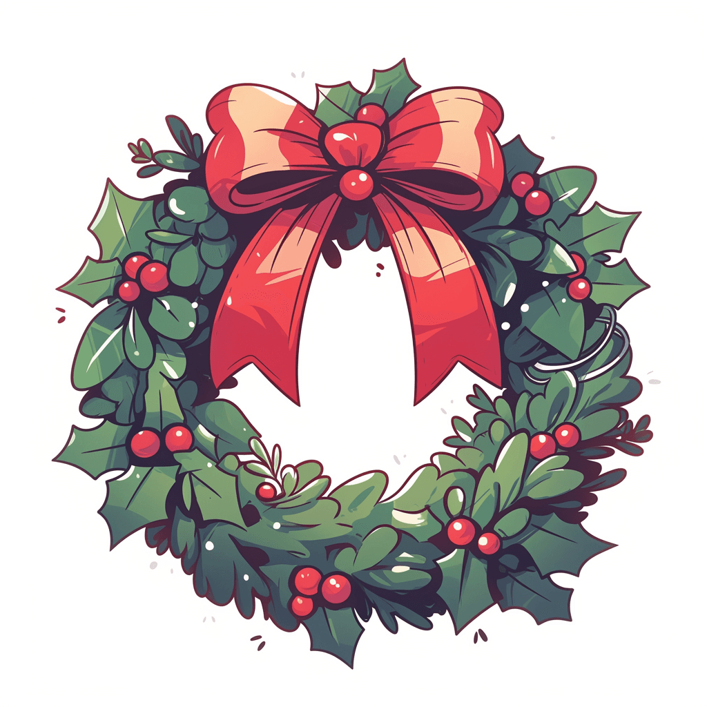 Christmas Wreath 199 original repeating artwork