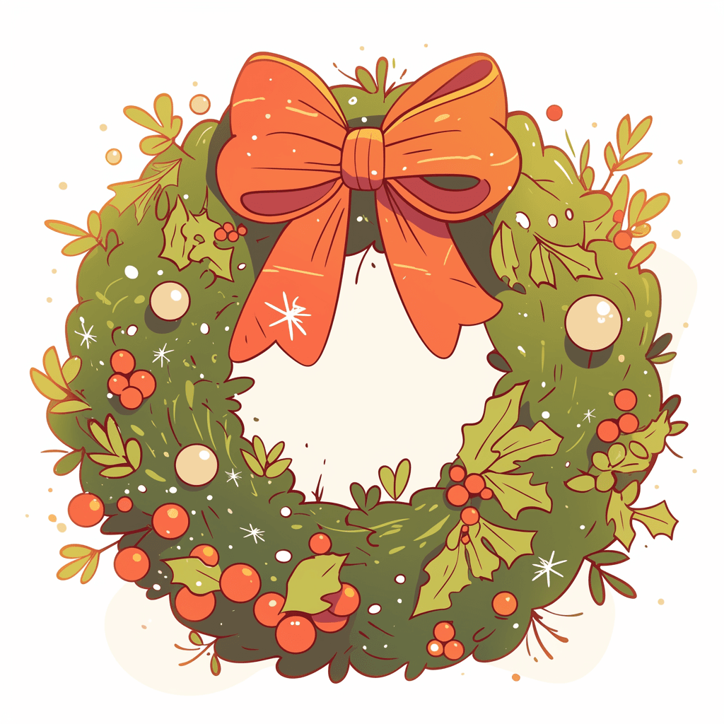 Christmas Wreath 174 original repeating artwork
