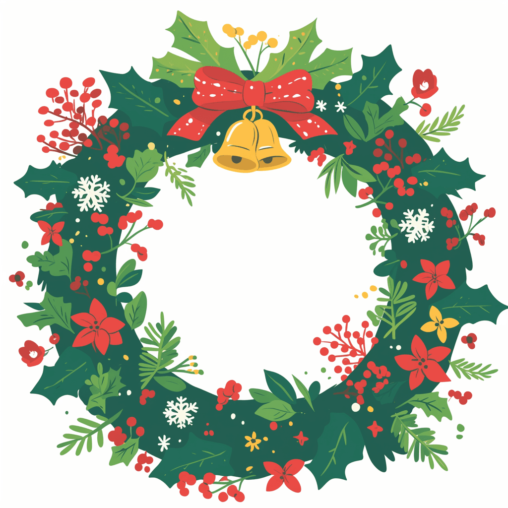 Christmas Wreath 059 original repeating artwork