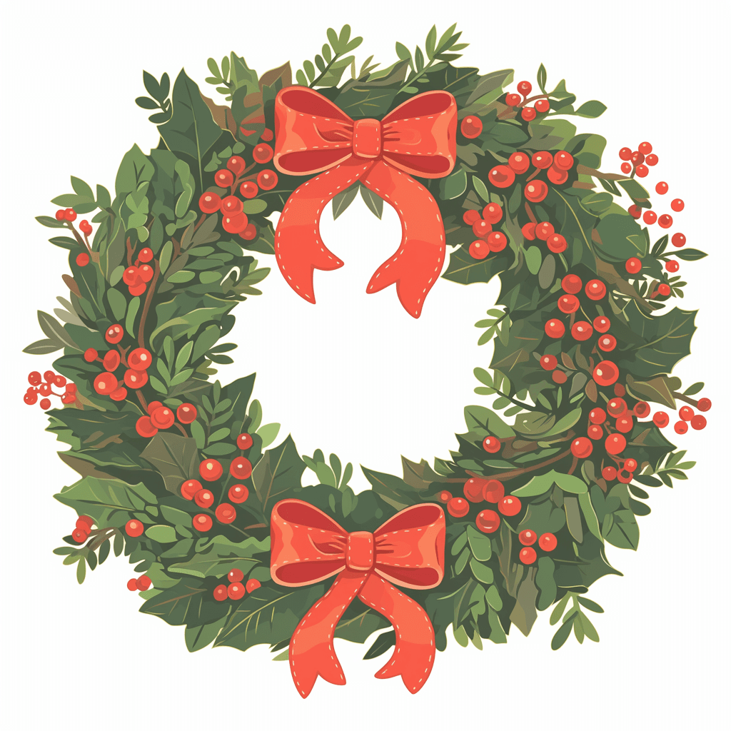 Christmas Wreath 115 original repeating artwork