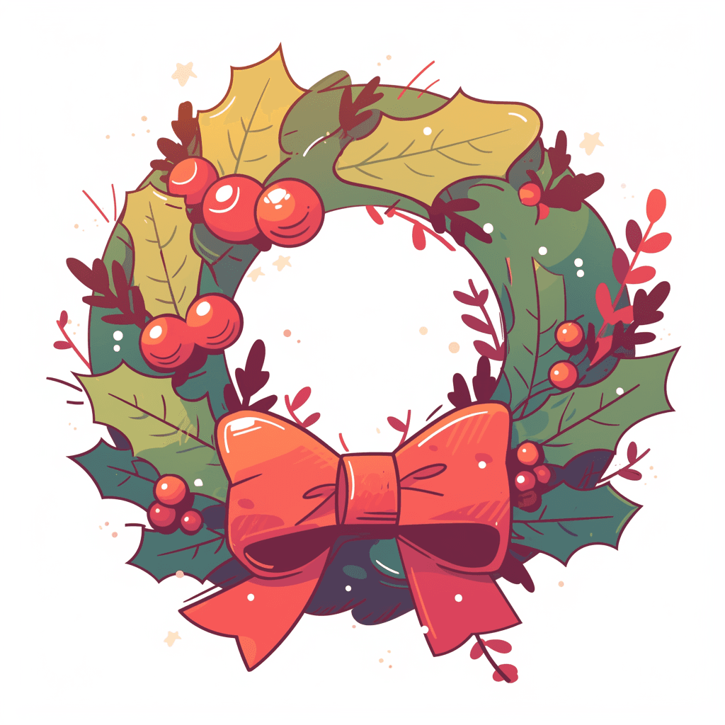 Christmas Wreath 139 original repeating artwork
