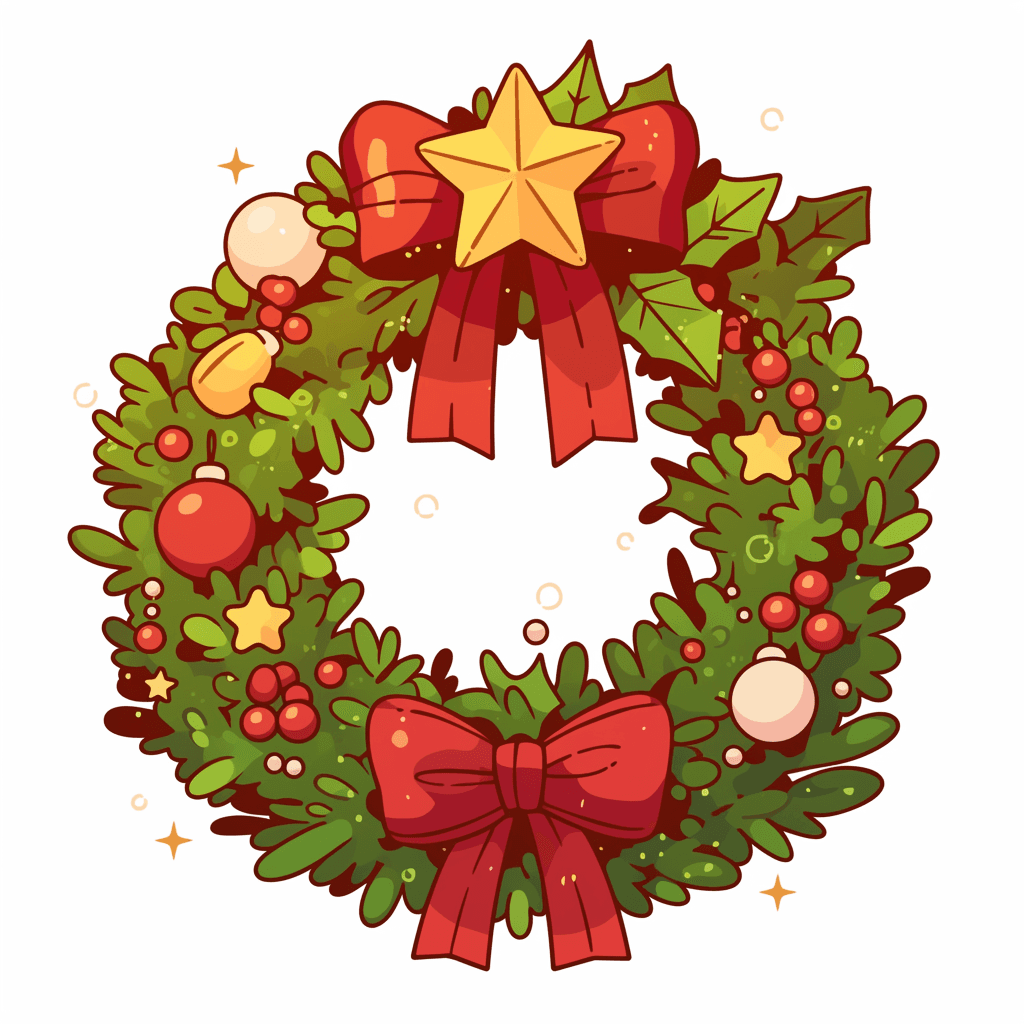 Christmas Wreath 172 original repeating artwork