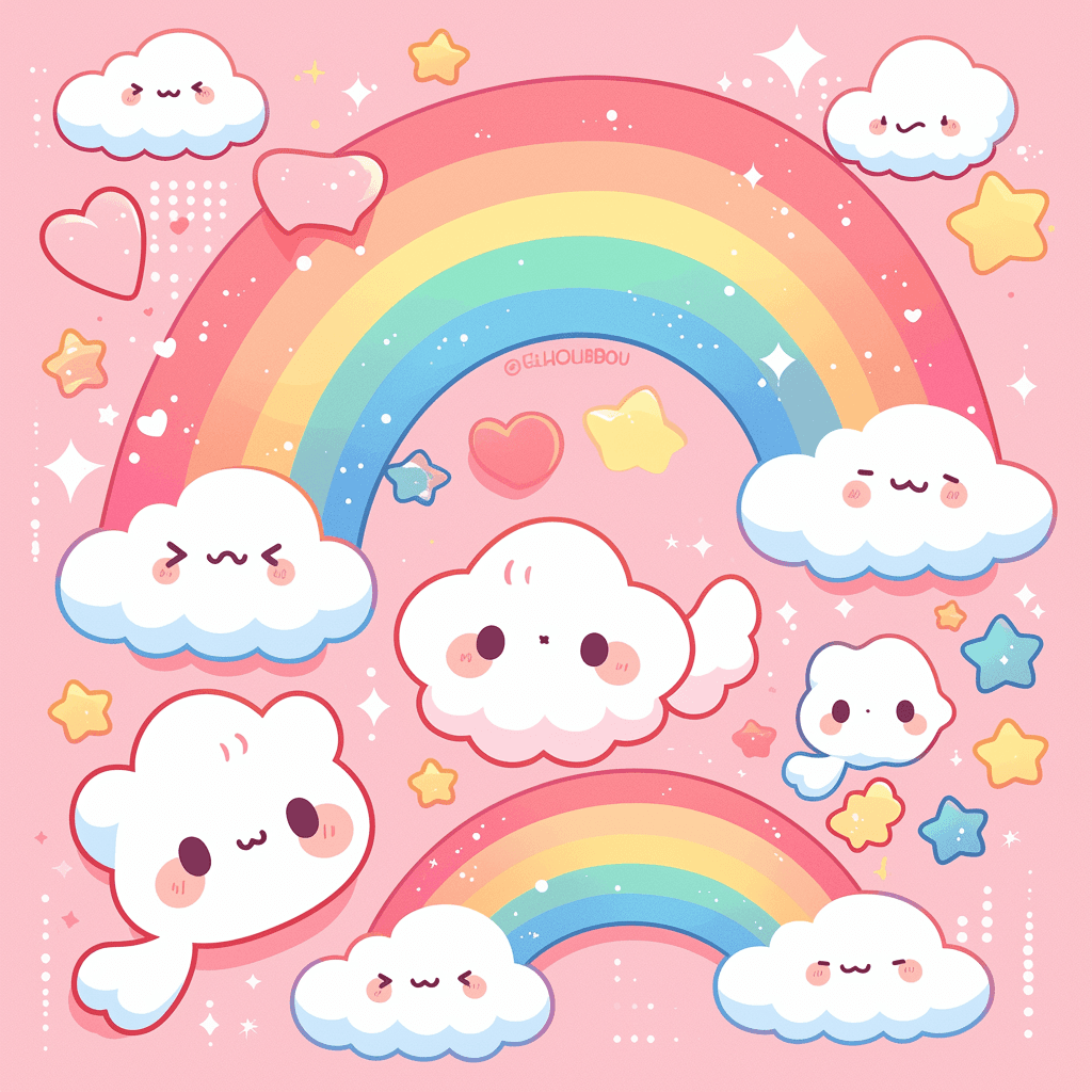 Rainbow 045 original repeating artwork