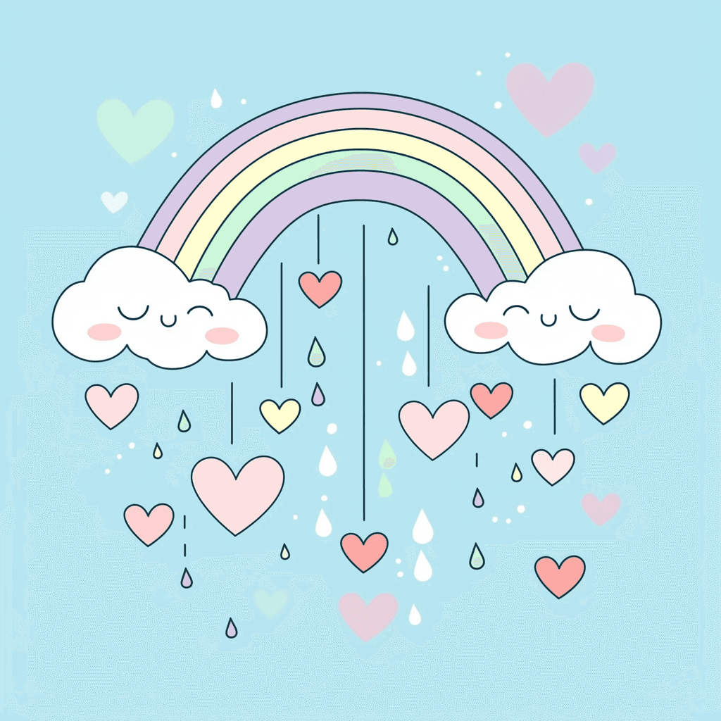 Heart Trail original repeating artwork