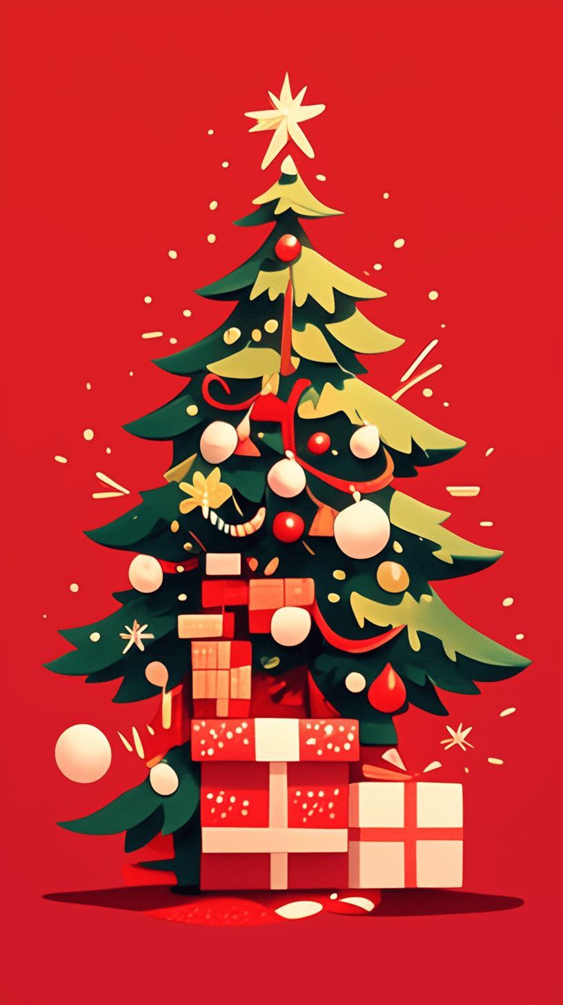 Christmas Tree 104 original repeating artwork