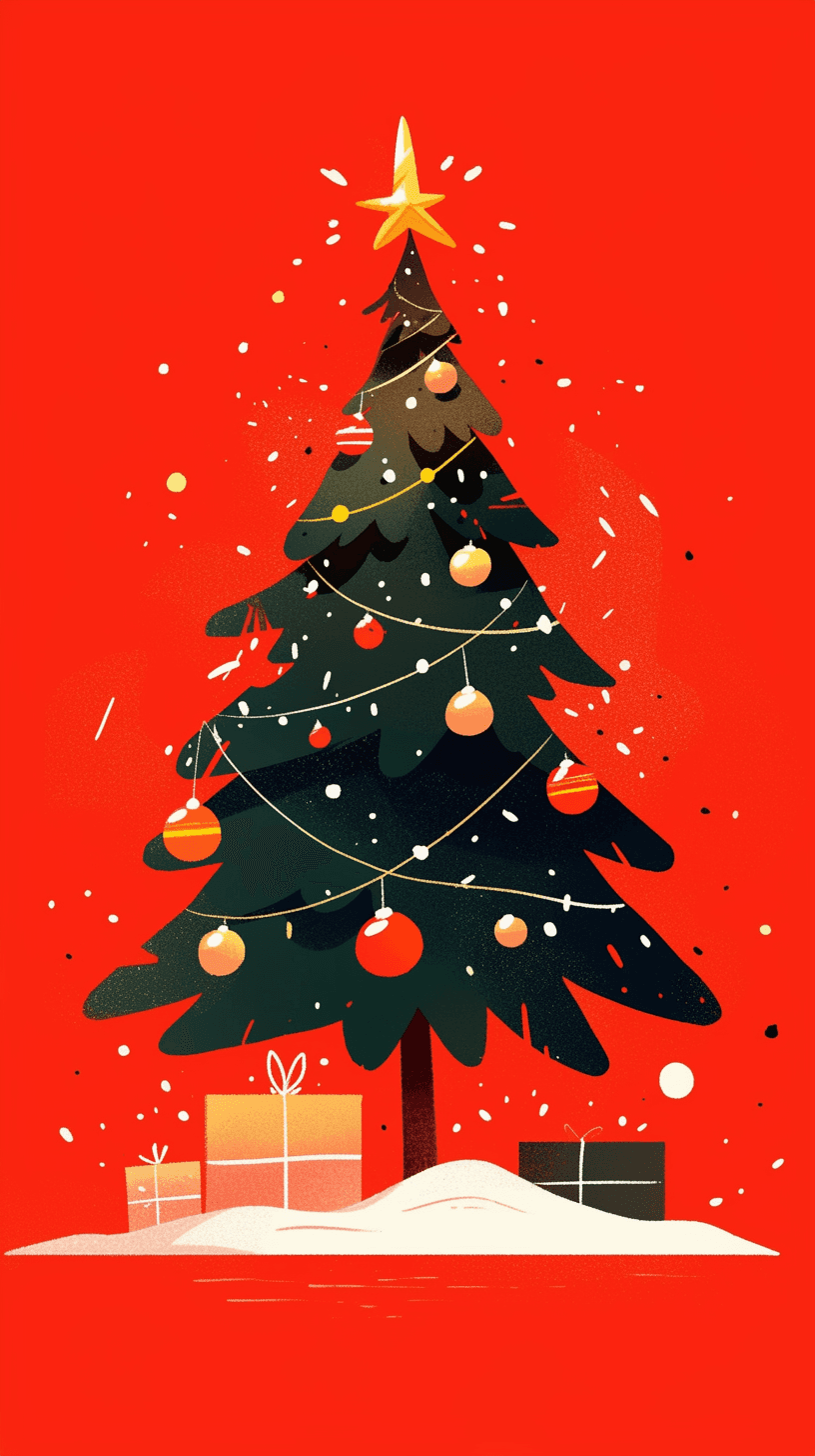 Christmas Tree 109 original repeating artwork
