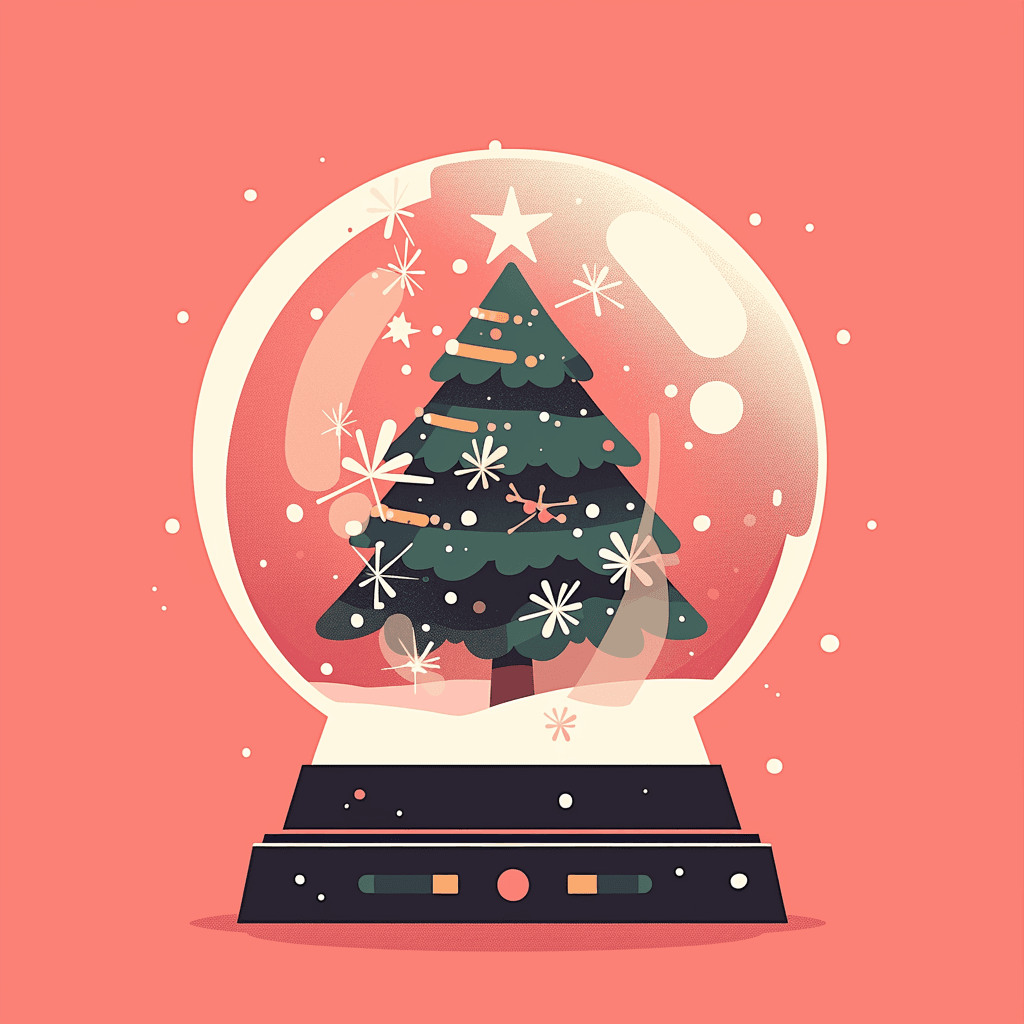 Christmas Ball Duo original repeating artwork