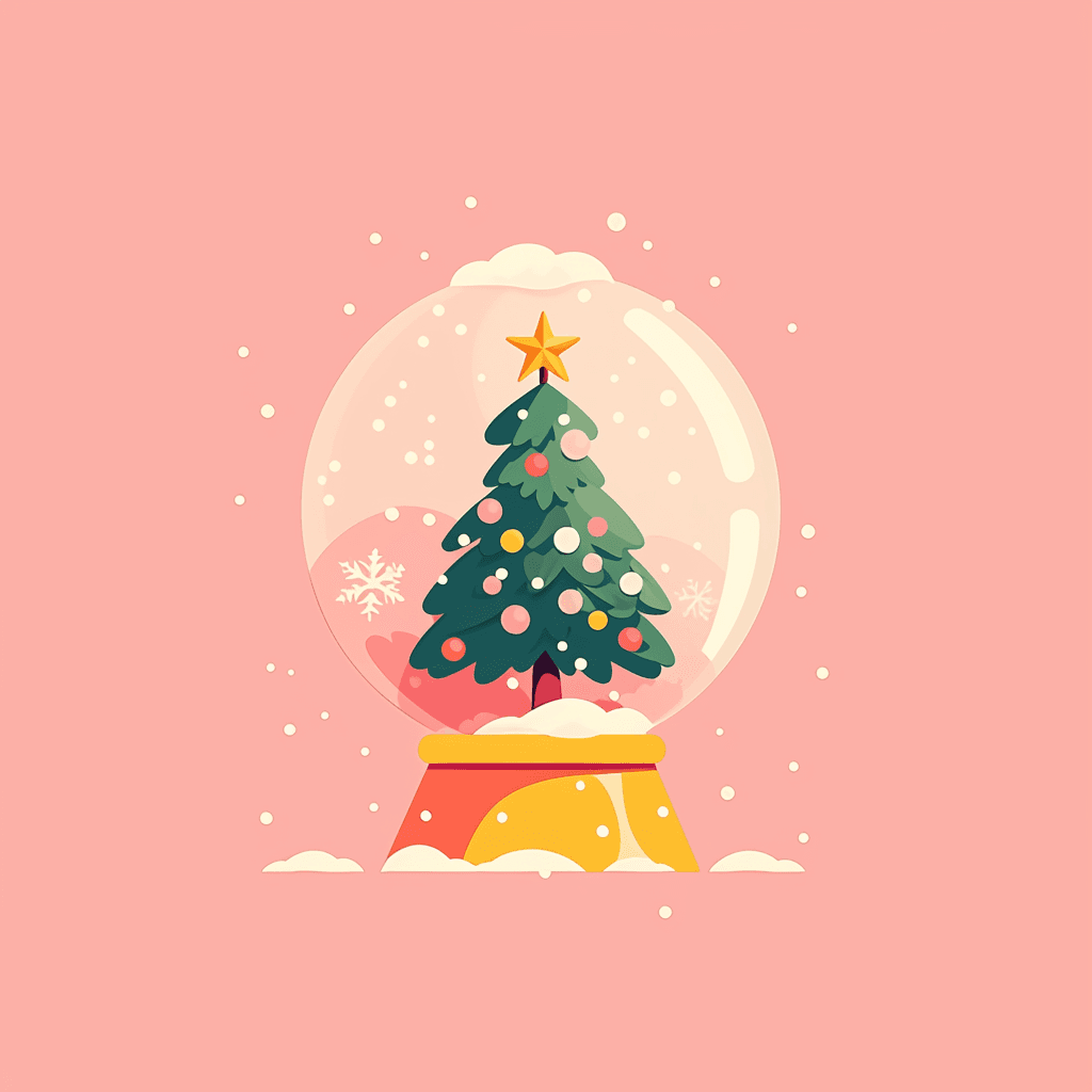 Christmas Ball Glow original repeating artwork