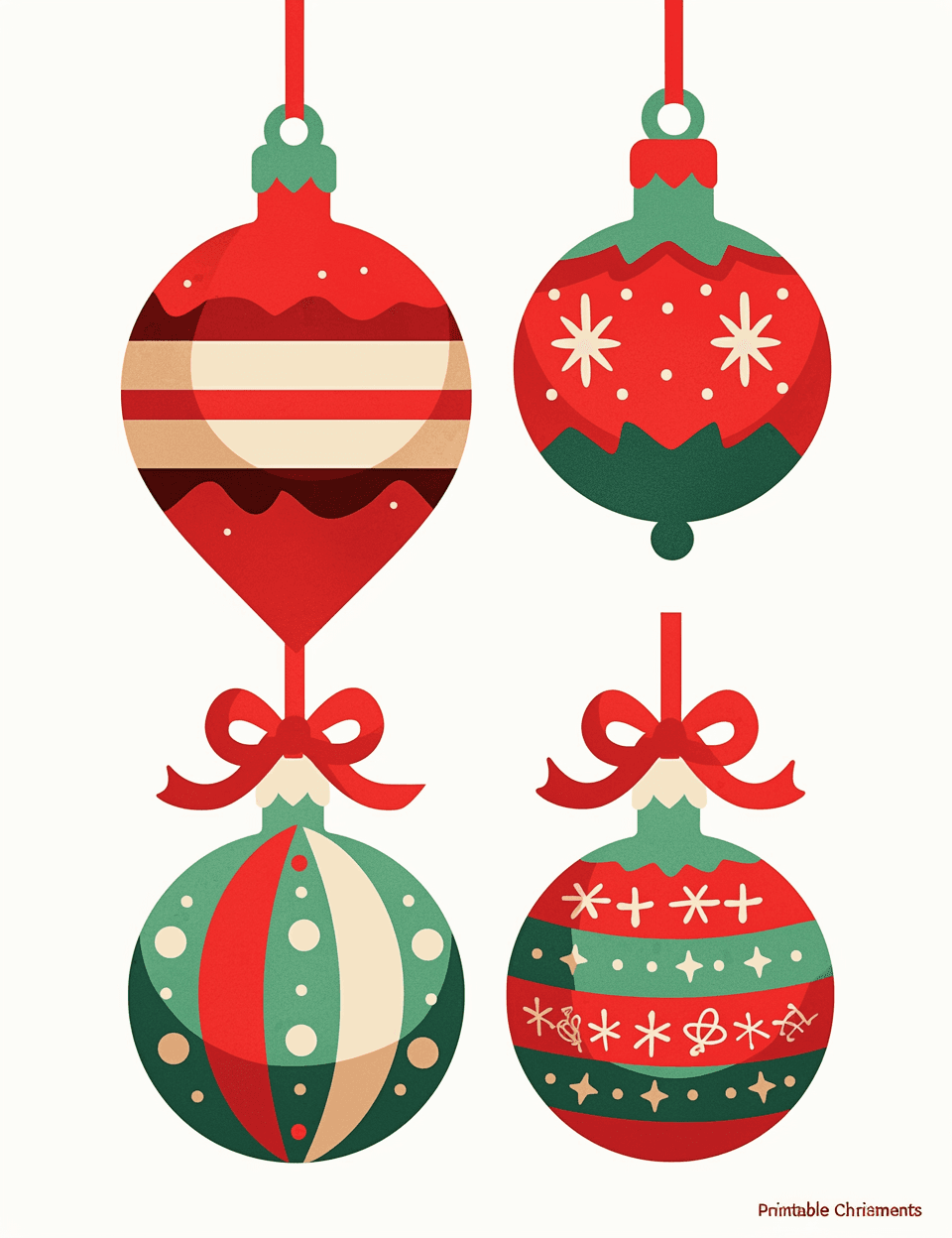 Christmas Ball Zip original repeating artwork