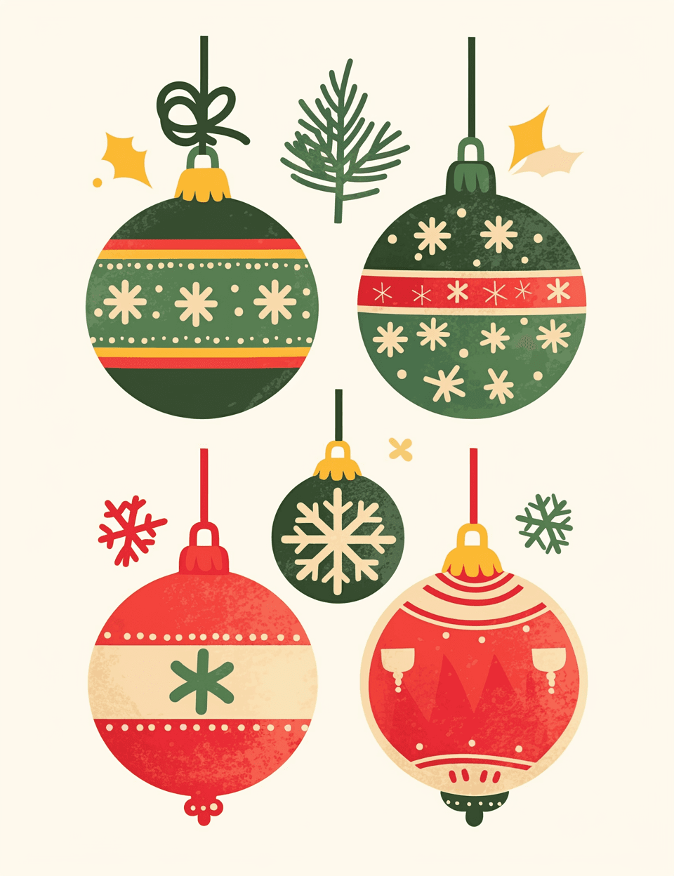 Christmas Ball Valley original repeating artwork