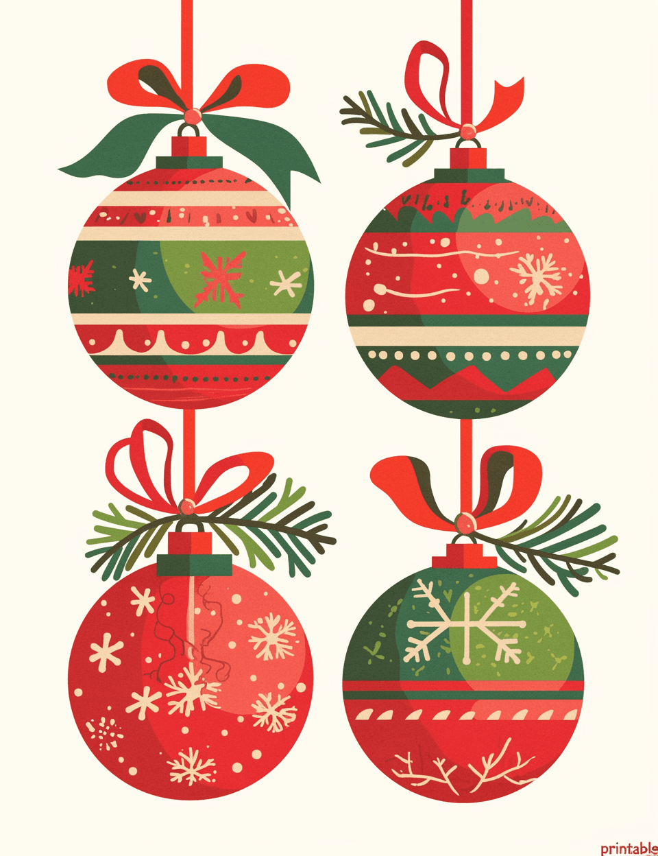 Christmas Ball Silver original repeating artwork