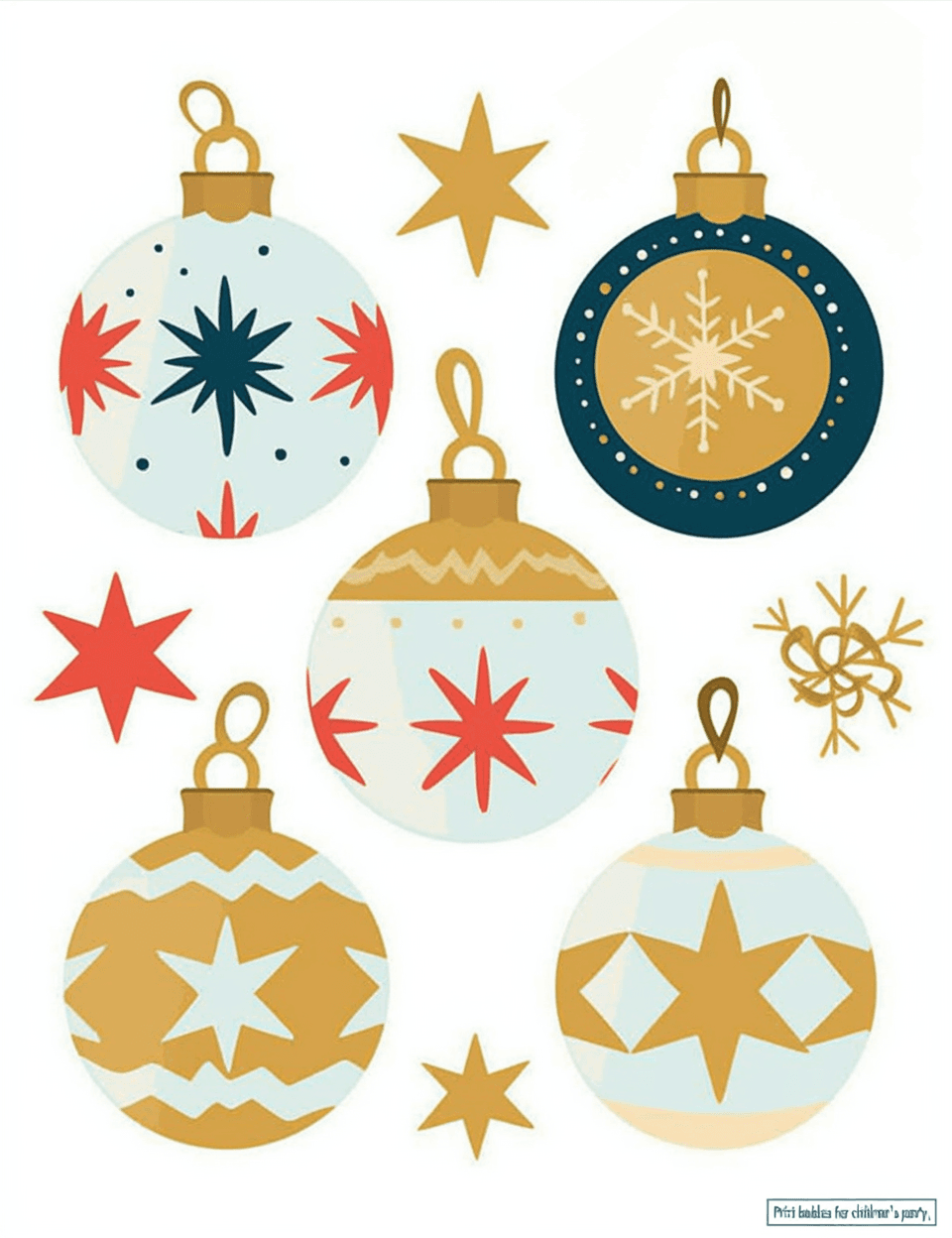 Christmas Ball Path original repeating artwork