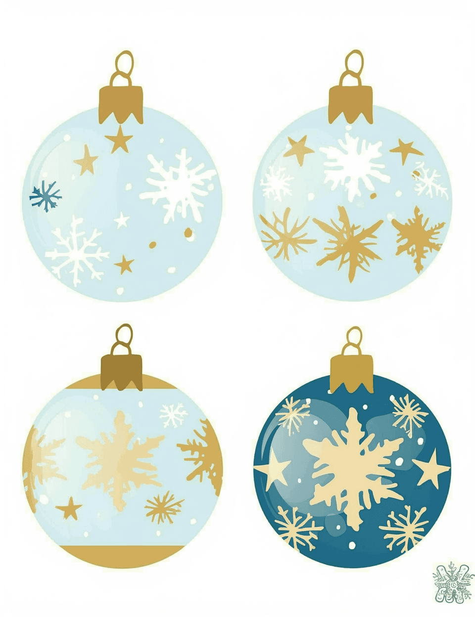 Christmas Ball Pals original repeating artwork