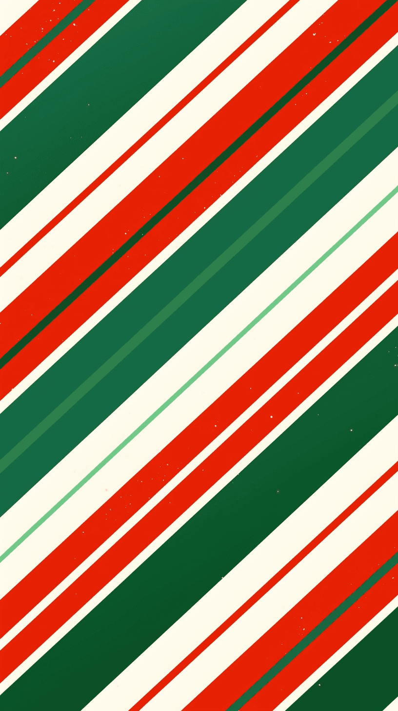 Christmas Stripe Parade original repeating artwork