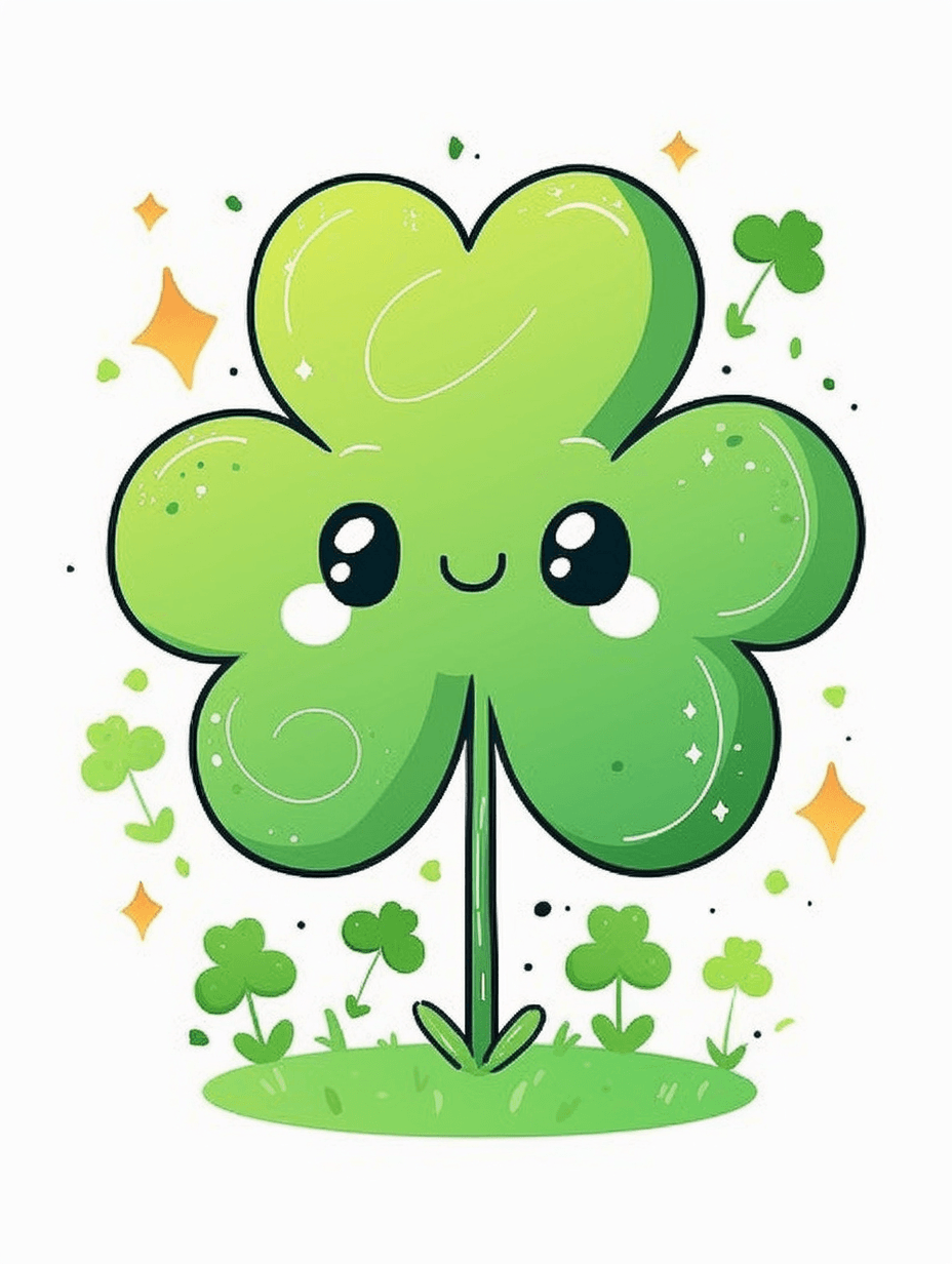 Clover Rush original repeating artwork