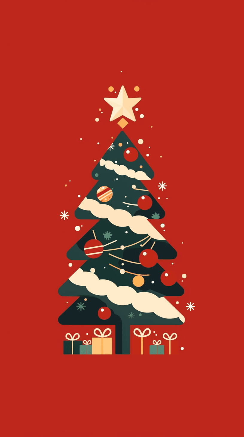 Christmas Tree South original repeating artwork