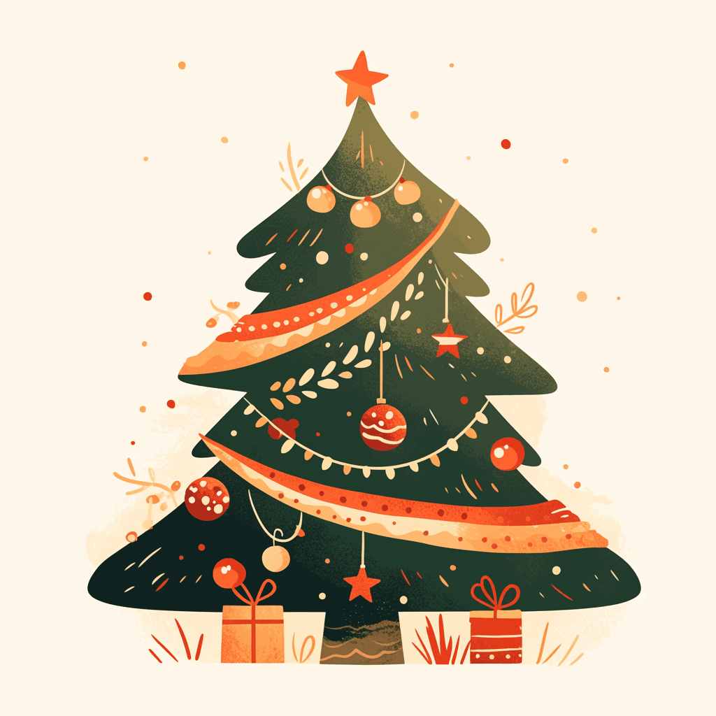 Christmas Tree 306 original repeating artwork