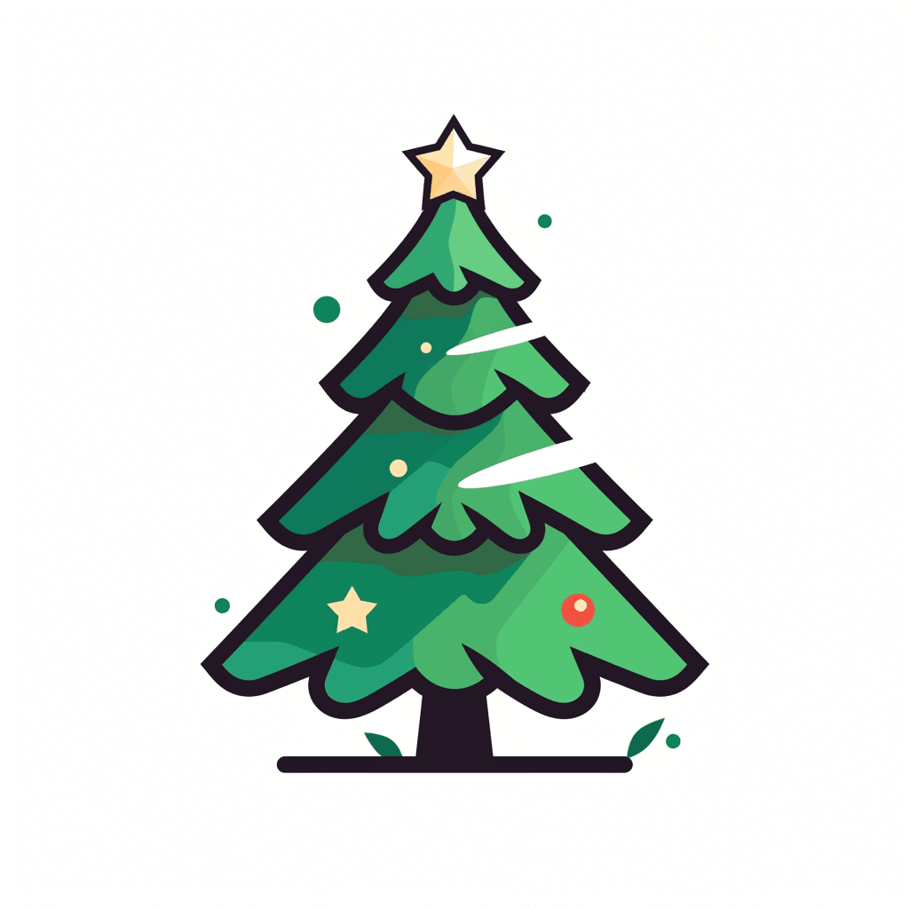 Christmas Tree Groove original repeating artwork