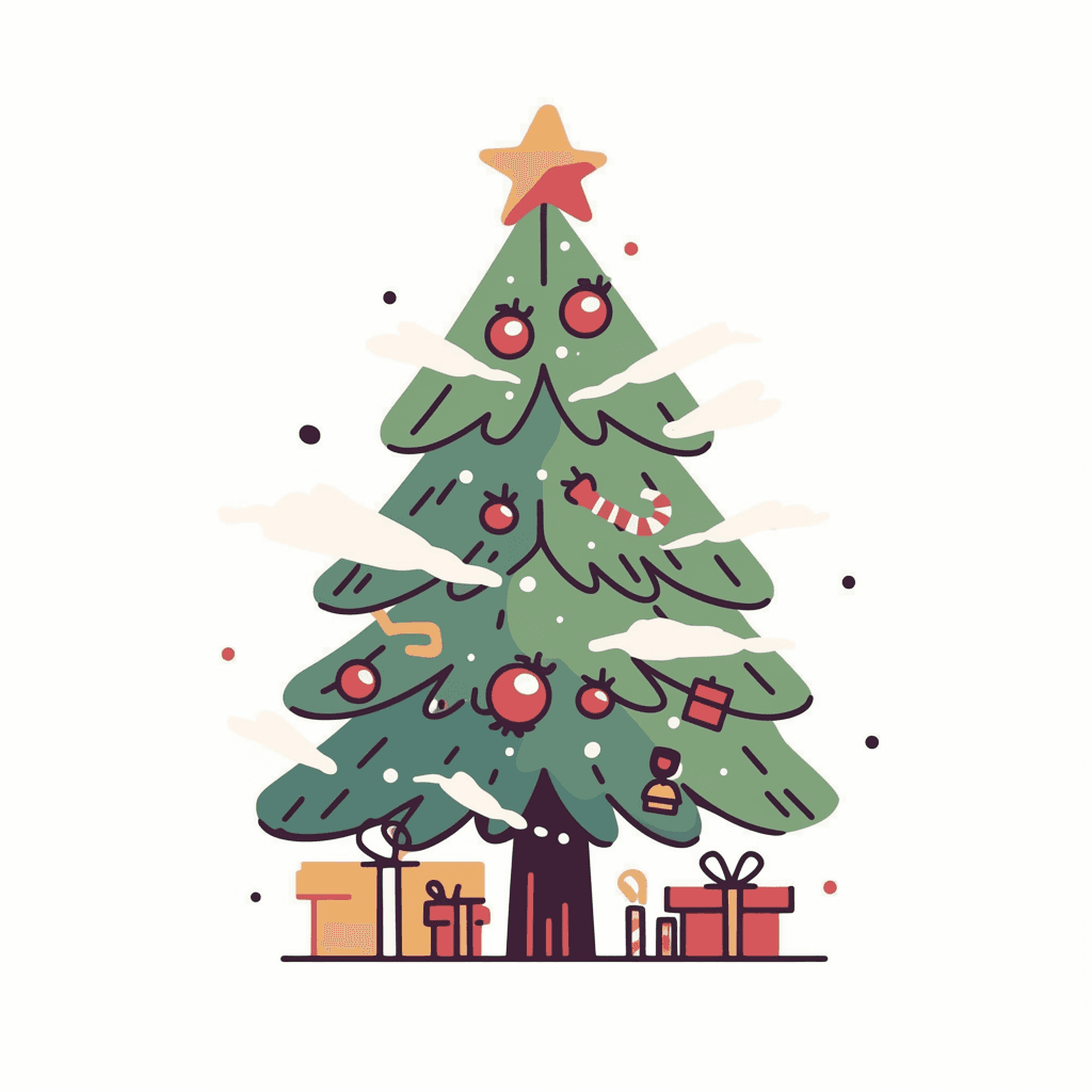 Christmas Tree 321 original repeating artwork