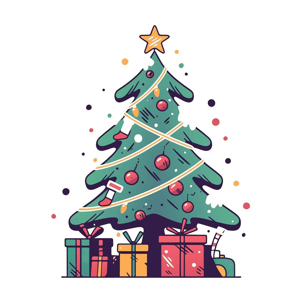 Christmas Tree 077 original repeating artwork