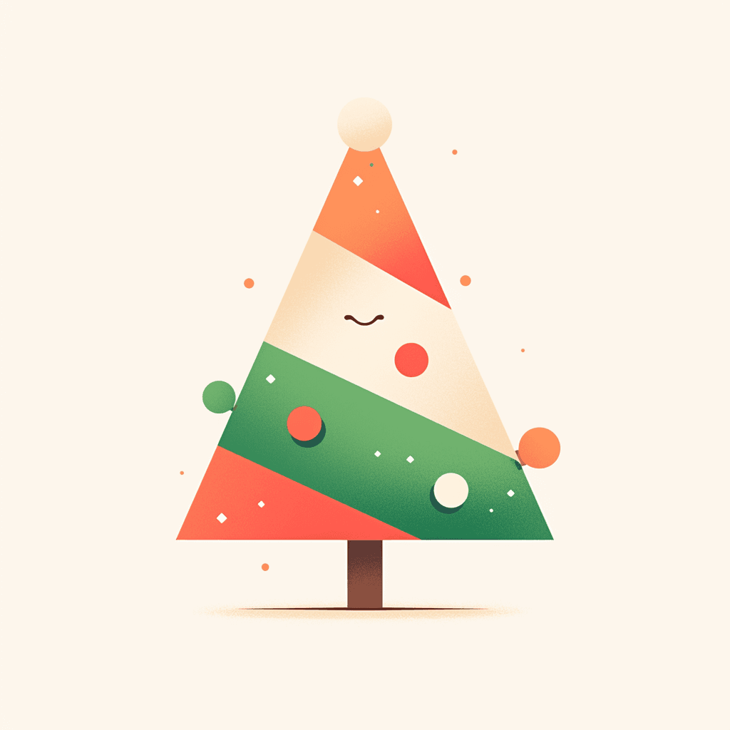 Christmas Tree Roam original repeating artwork