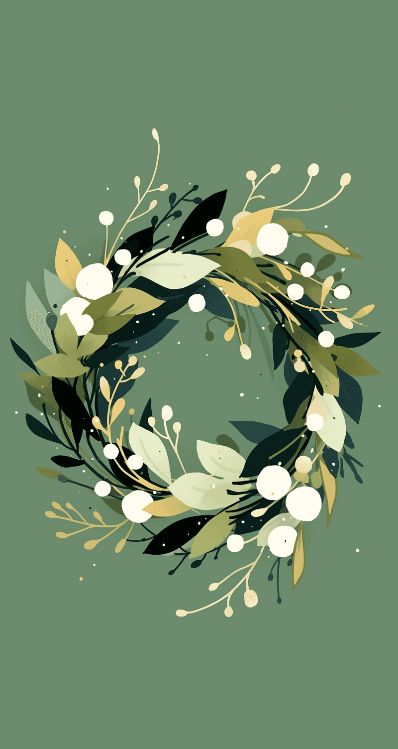 Christmas Wreath 108 original repeating artwork