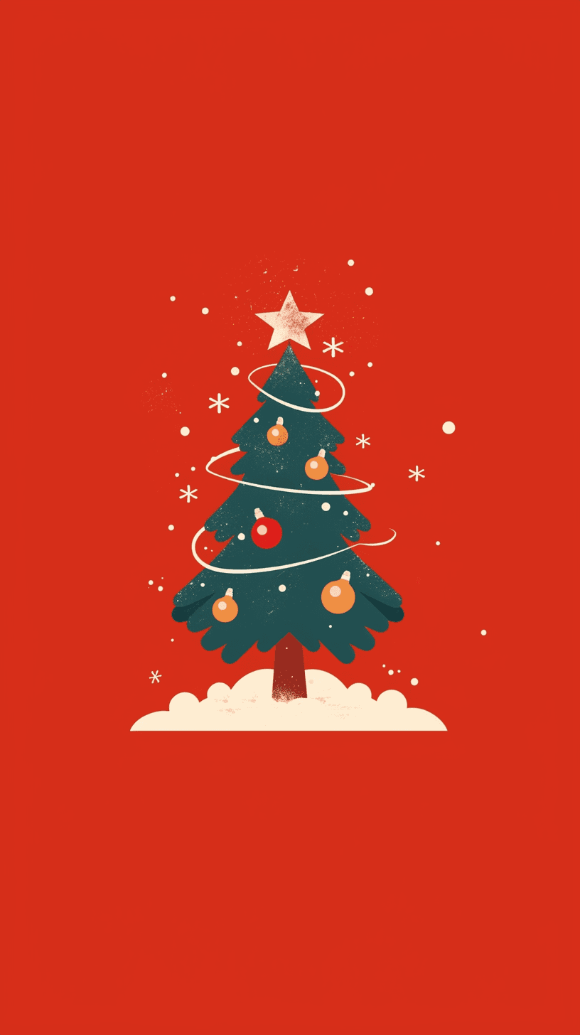 Christmas Tree 007 original repeating artwork