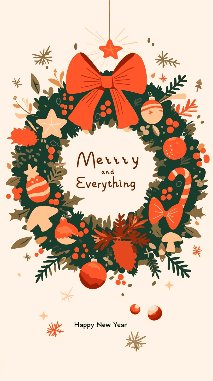 Christmas Wreath Prism original repeating artwork