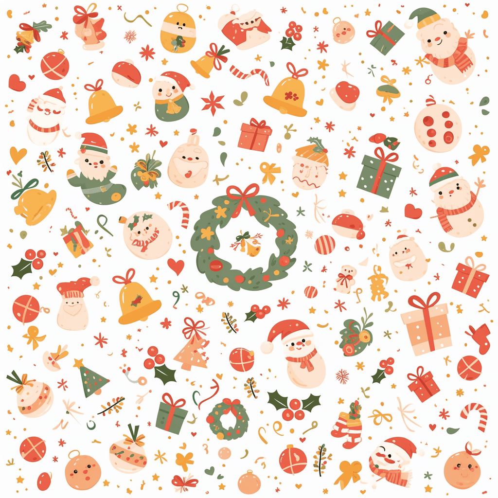 Christmas Shade original repeating artwork