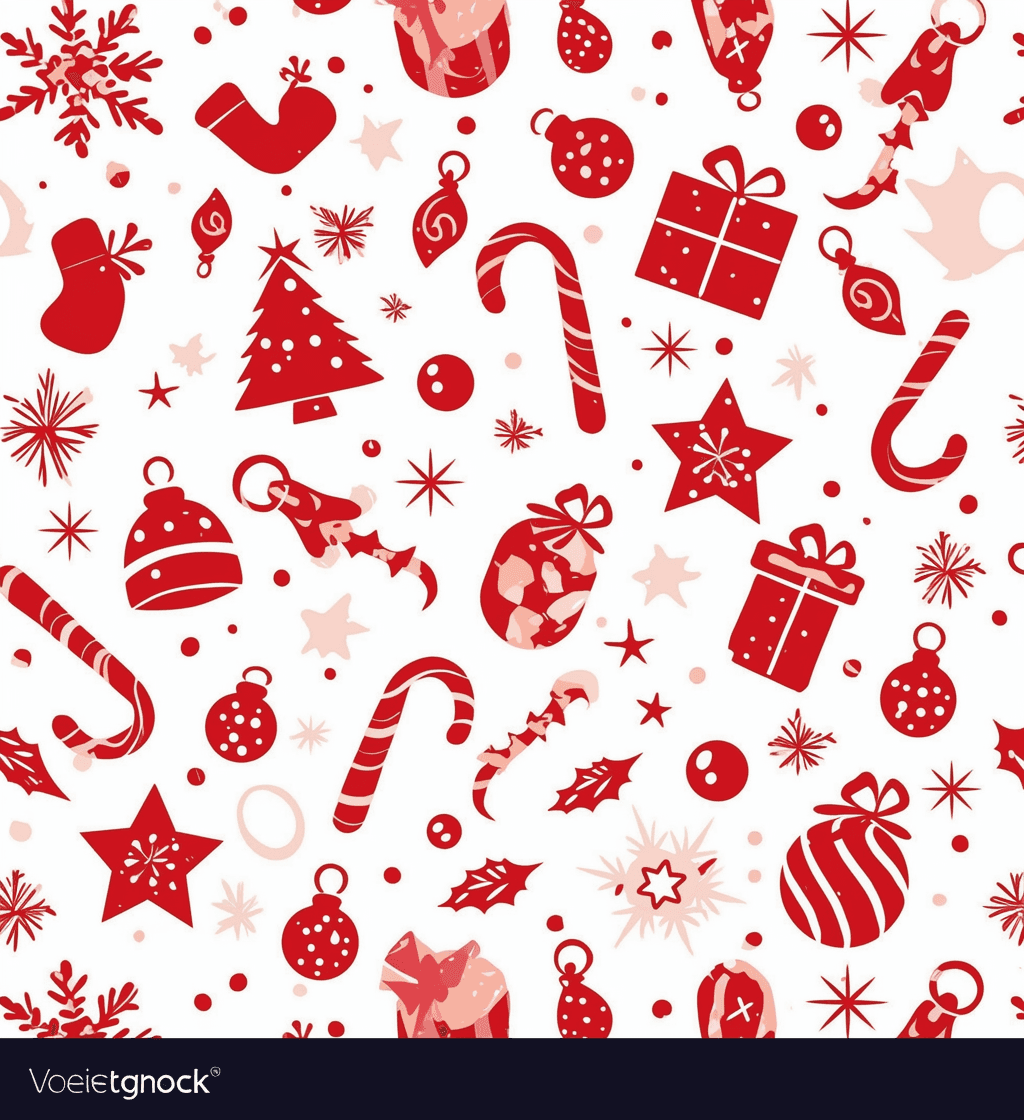Christmas Design Beats original repeating artwork