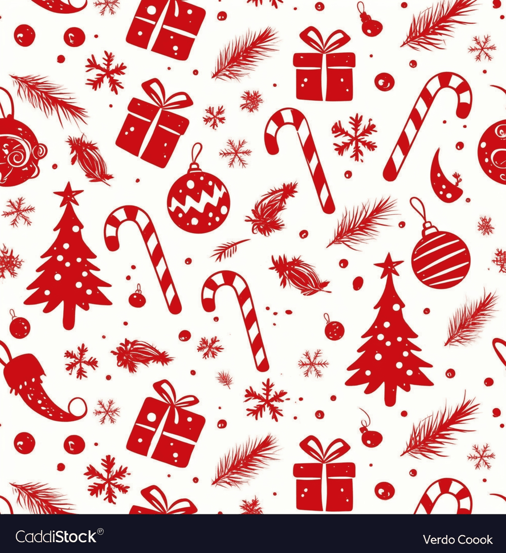 Christmas Design Parade original repeating artwork