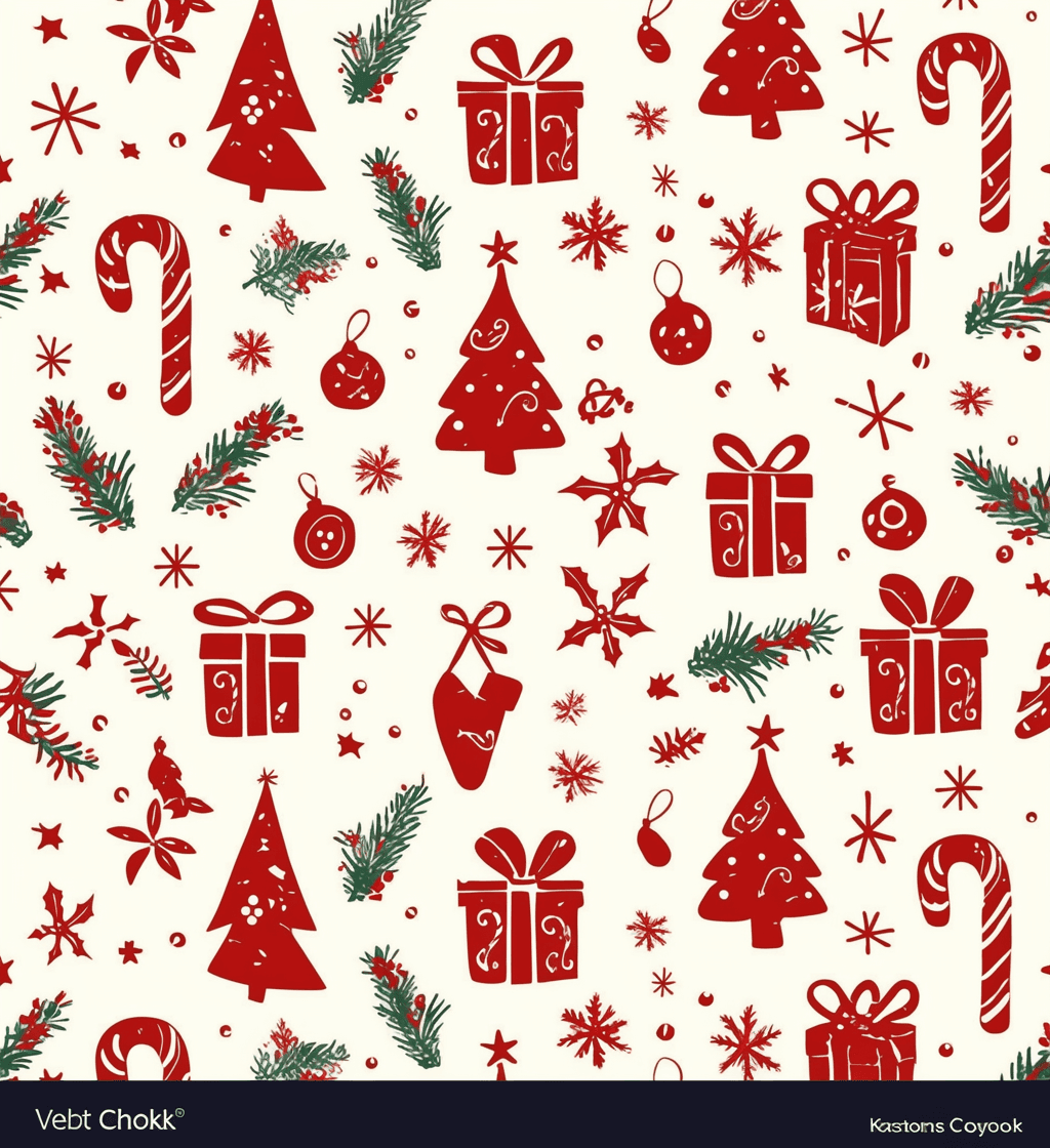 Christmas Design Play original repeating artwork
