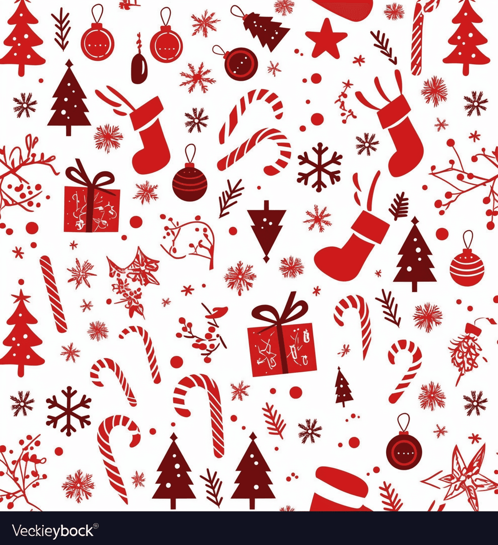 Christmas Design Picnic original repeating artwork