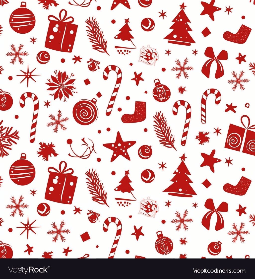 Christmas Design Evening original repeating artwork