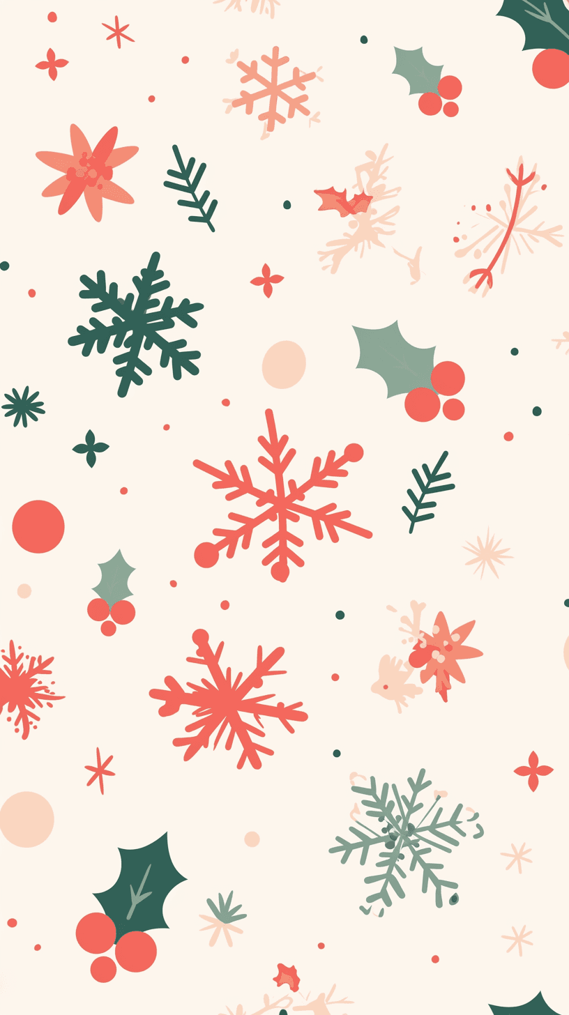 Christmas Snowflake Starlight original repeating artwork