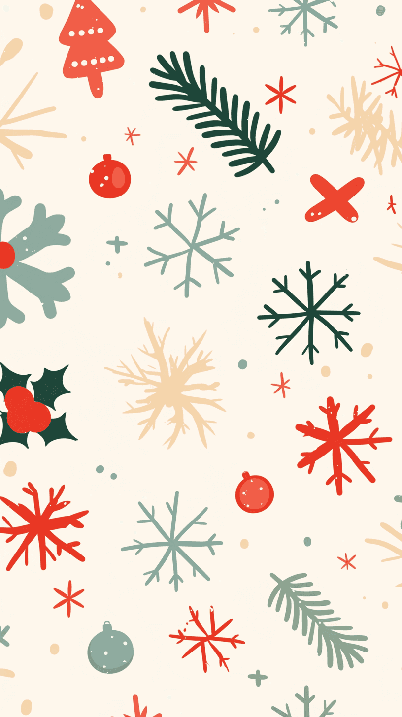 Christmas Snowflake Tone original repeating artwork