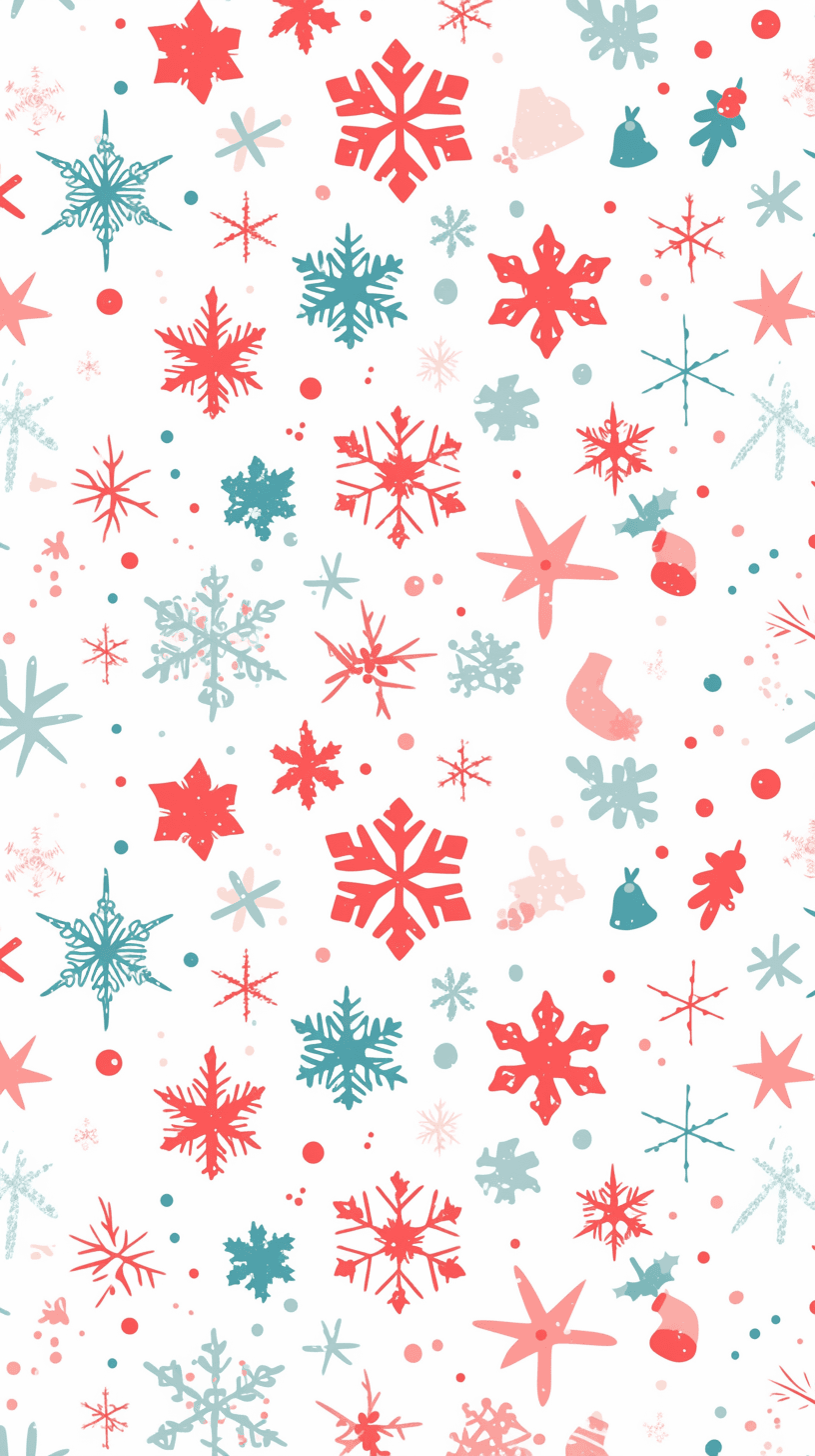 Christmas Snowflake Shade original repeating artwork