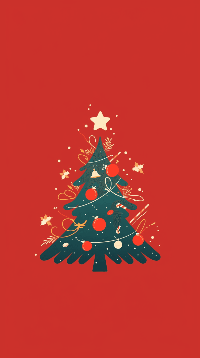 Christmas Tree 153 original repeating artwork