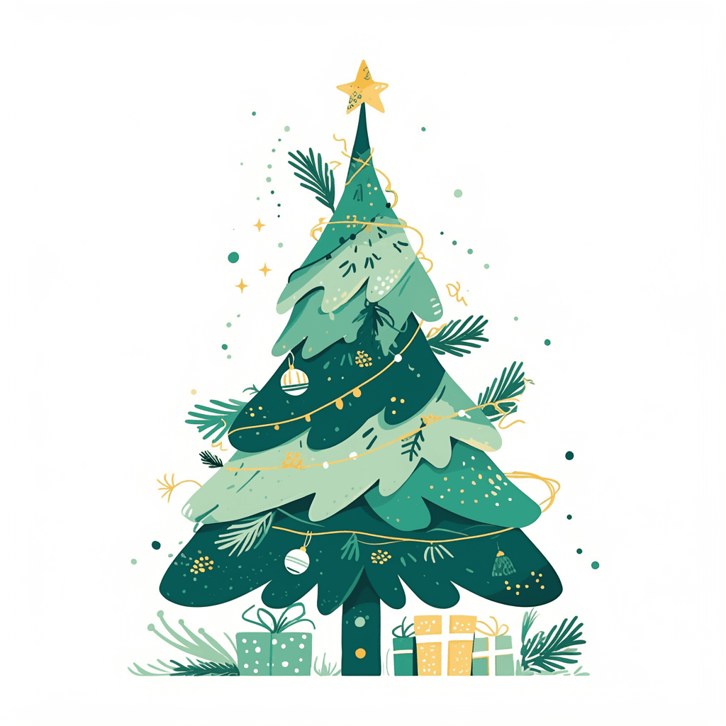 Christmas Tree 209 original repeating artwork