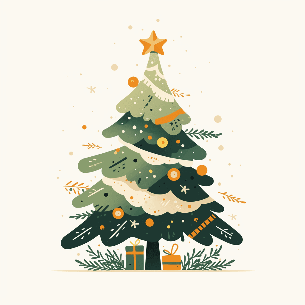 Christmas Tree 040 original repeating artwork