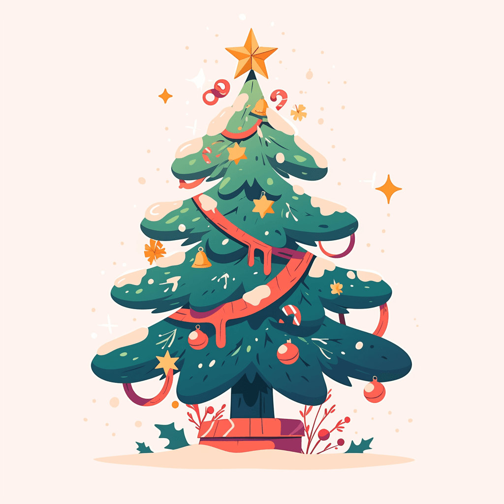 Christmas Tree Onyx original repeating artwork