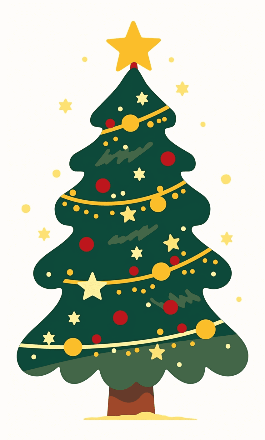 Christmas Tree 044 original repeating artwork