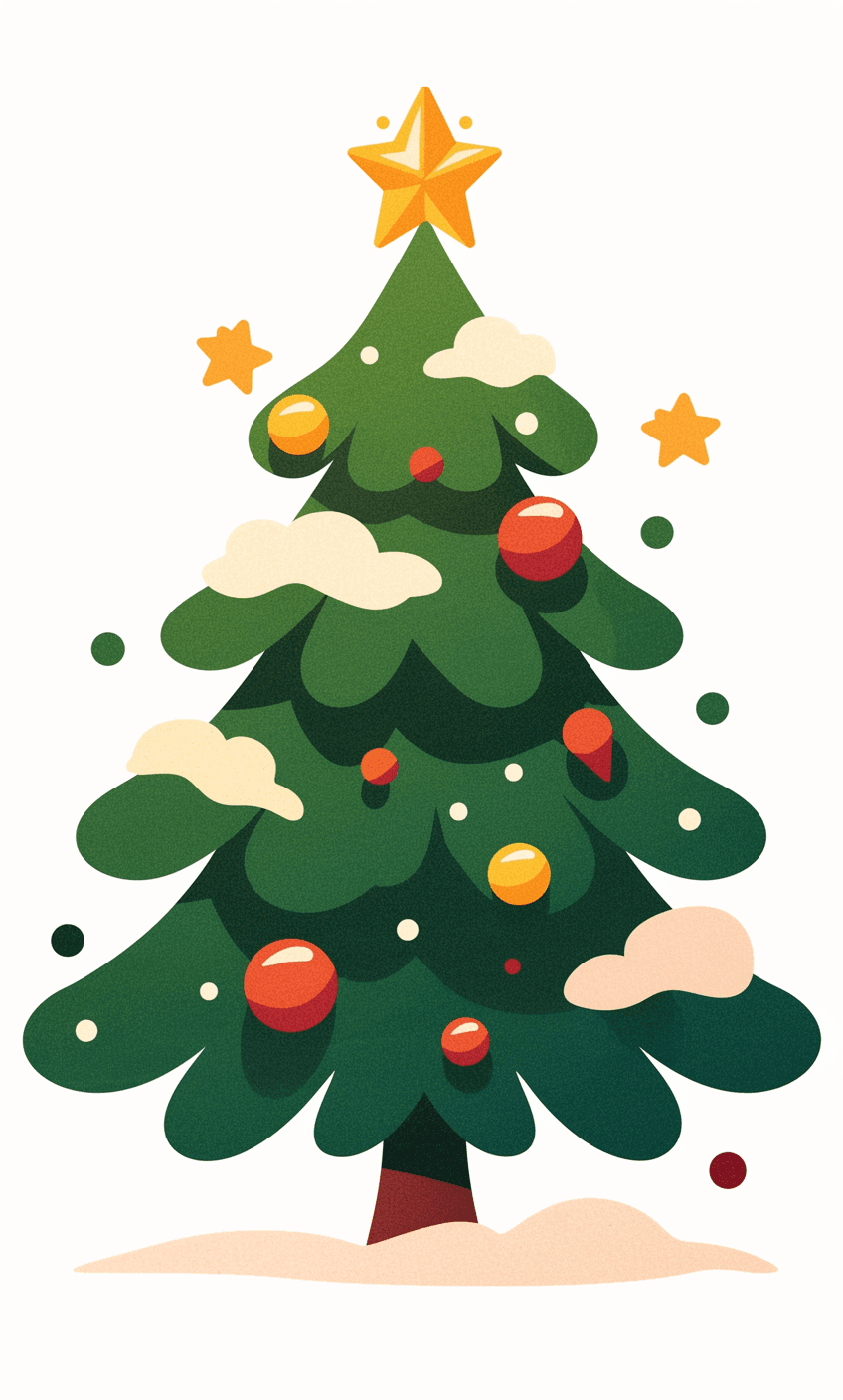 Christmas Tree Line original repeating artwork