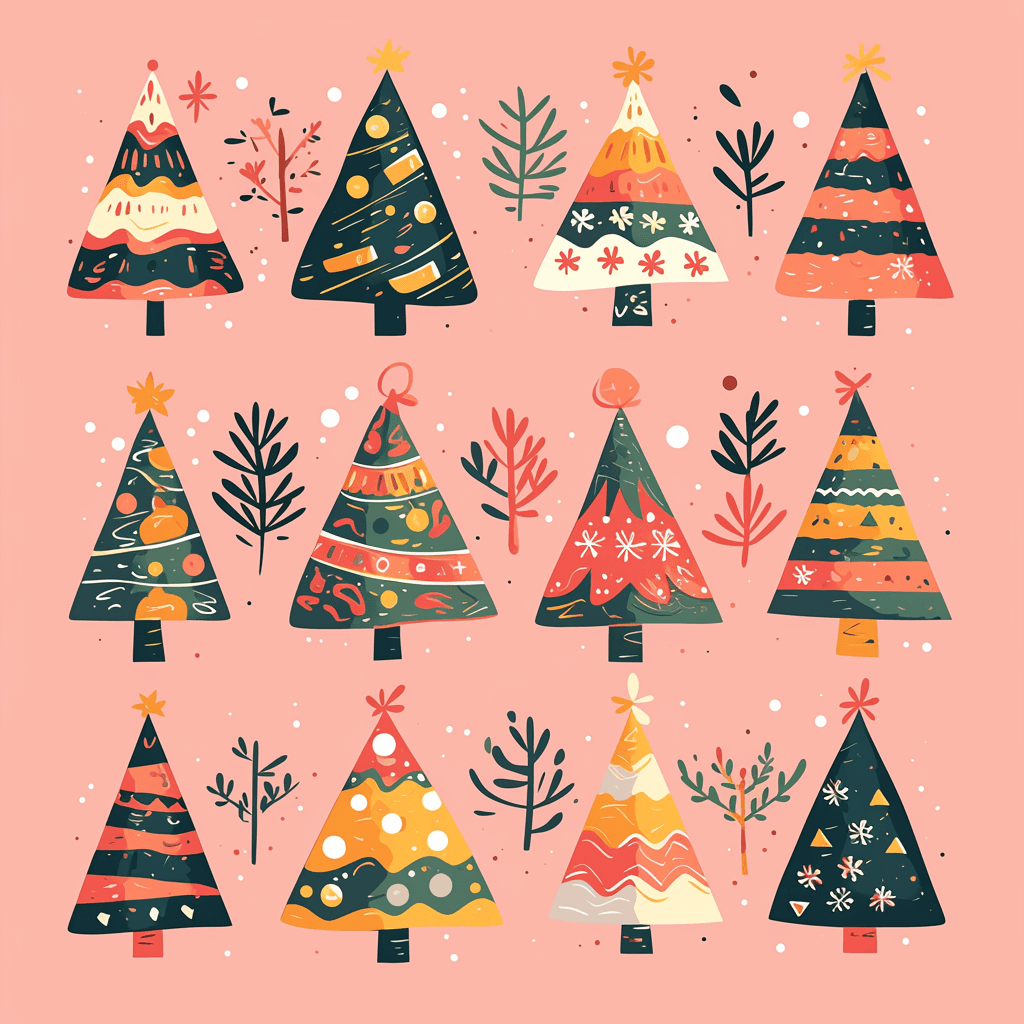 Christmas Tree 520 original repeating artwork