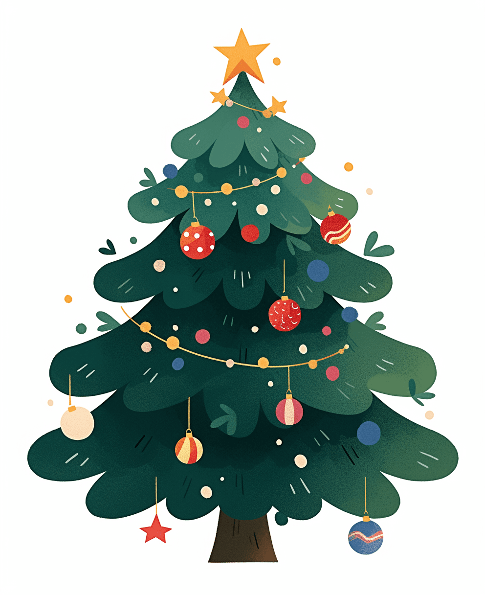 Christmas Tree Collective original repeating artwork