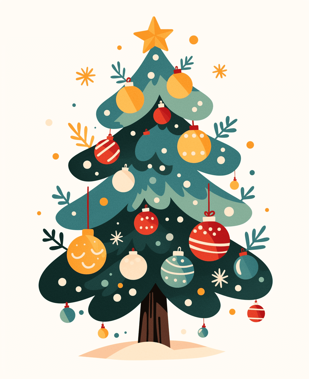 Christmas Tree 236 original repeating artwork