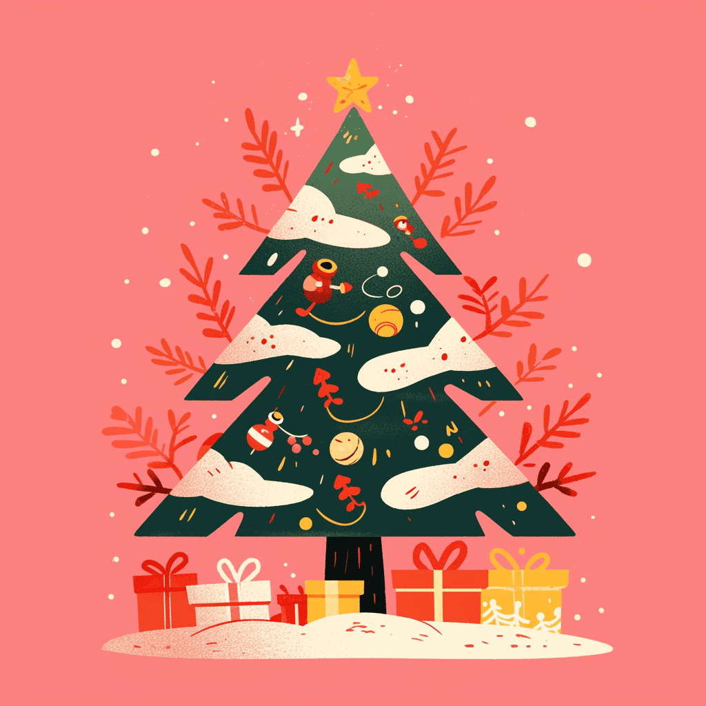 Christmas Tree 356 original repeating artwork