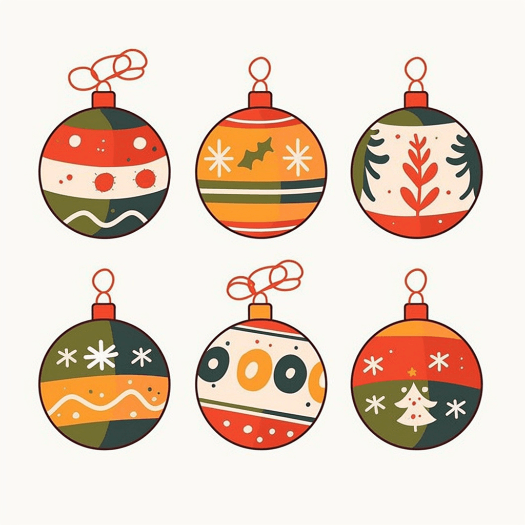 Christmas Ball Winter original repeating artwork